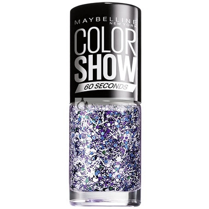 02 White Splatter Top Coat Nail Polish Colorshow 60 7ml