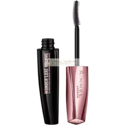   Rimmel Extreme Black Mascara Volumising Liquid Eye Cosmetic Brush Wonder'Luxe Volume Standard Female Eyelash 1