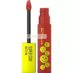   Maybelline New York Liquid Lipstick with Matte Finish 16h Long-lasting without Smudging Vegan Formula Super Stay Matte Ink Moodmaker 5ml 455 Harmonizer