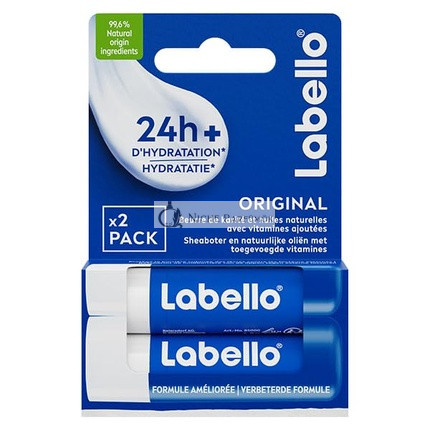 Labello Duo Original Lip Balm Enriched with Natural 5.5ml