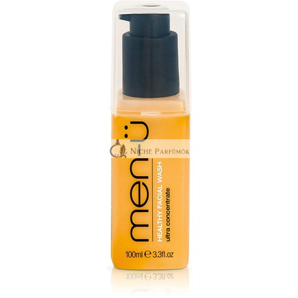 men-ü Healthy Facial Wash Ultra-Concentrate Face Cleanser 100ml - with Pump - Up to 265 Washes