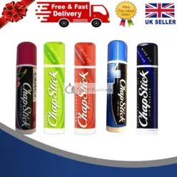   ChapStick Lip Balm Cherry Apple Medicated Original Strawberry Flavors