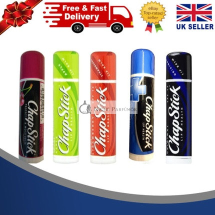 ChapStick Lip Balm Cherry Apple Medicated Original Strawberry Flavors