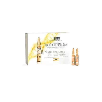 Isdin Isdinceutics Flavo C Ultraglican Antioxidant Serum For Day - 10 Vials Of 2 Ml