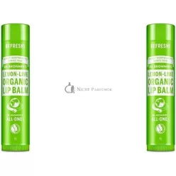   Dr Bronner's Lemon Lime Lip Balm with No Synthetic Ingredients and Organic Oils 4g