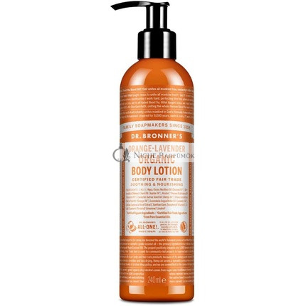 Dr Bronner's 3-in-1 Orange & Lavender Organic Hand and Body Lotion 236ml