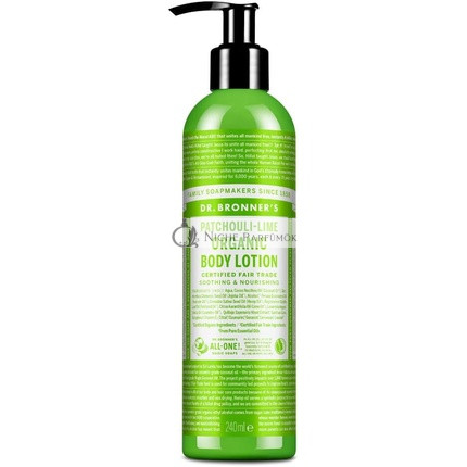 Dr Bronner's Patchouli Lime Organic Hand and Body Lotion 236ml