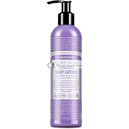Dr Bronner's Lavender & Coconut Organic Hand and Body Lotion 236ml