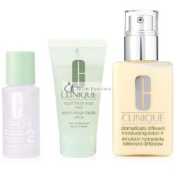   Clinique 3 Step Skin Care Introduction Kit for Unisex Dry Combination Skin Type