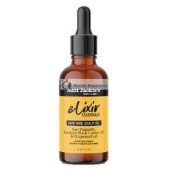   Aunt Jackie's Elixir Essentials Hair & Scalp Oil with Saw Palmetto, Jamaican Black Castor Oil & Grapeseed Oil 2 oz