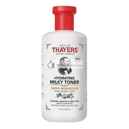 THAYERS Milky Face Toner Skin Care with Snow Mushroom and Hyaluronic Acid 355mL