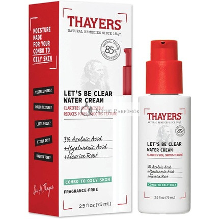 Thayers Let's Be Clear Water Face Cream Moisturizer with Azelaic Acid and Hyaluronic Acid 75ml