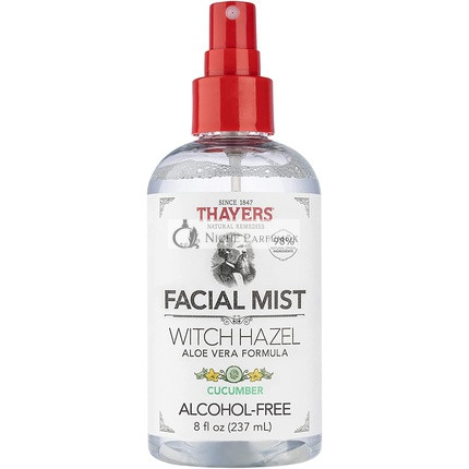 Mild Hamamelis Cucumber Face Toner Spray with Organic Aloe Vera 237ml