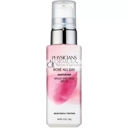 Physicians Formula Rose All Day Moisturizer SPF 30 Brightening and Firming Day Cream with Rose Water, Goji, and Cherry Plum - 1.5 oz