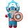 Lip Smacker Marvel Collection Captain America Flavored Lip Balm for Kids with Keychain