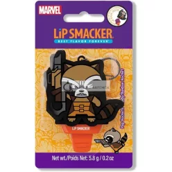   Lip Smacker Marvel Guardians of the Galaxy Lip Balm for Kids with Marvel Keychain Popsicle Shape Infused with Castor Oil Pop Rockets Candy Rocket Keychain Lip Balm