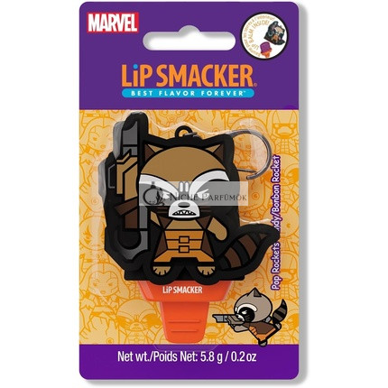 Lip Smacker Marvel Guardians of the Galaxy Lip Balm for Kids with Marvel Keychain Popsicle Shape Infused with Castor Oil Pop Rockets Candy Rocket Keychain Lip Balm