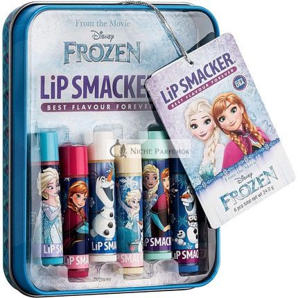 Lip Smacker Disney's Frozen Collection Lip Balms for Kids Tin Box 6 Pieces Fruit
