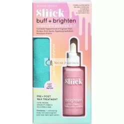   Sliick Buff and Brighten Kit 1oz 30ml with Exfoliating & Ingrown Rescue Kit Body Mitt and Exfoliating Serum
