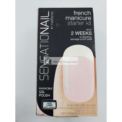 SensatioNail Gel Nail Polish Starter Kit Sheer Pink with LED Nail Lamp - 10 Manicures