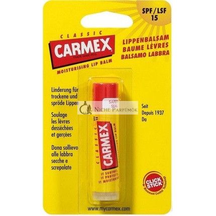 Carmex Classic Moisturizing Lip Balm Stick - 12 X 4 Grams