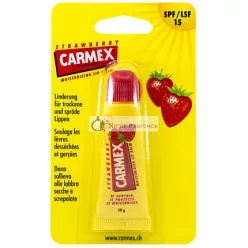   Carmex Strawberry Flavored Lip Balm Tube with SPF15 and Water Resistance 10ml