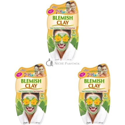 7th Heaven Blemish Clay Mud Face Mask with Witch Hazel and Aloe Vera 20g