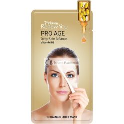   7th Heaven Renew You Pro Age Bamboo Sheet Mask with Vitamin B5 for Deep Skin Balance