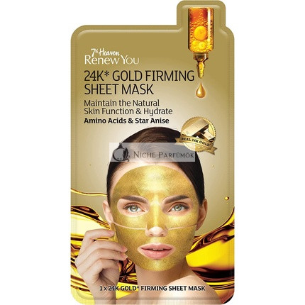 7th Heaven Renew You 24k Gold Firming Sheet Mask