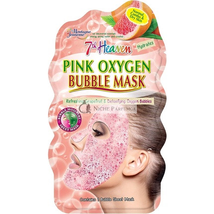 7th Heaven Pink Oxygen Bubble Sheet Face Mask for Quick Cleansing Hydration