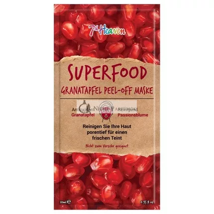 Superfood Peel-Off Pomegranate Mask 7th Heaven