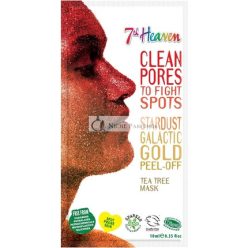   7th Heaven Stardust Galactic Gold Peel-Off Tea Tree Face Mask for Ultra Clean Glowing Skin