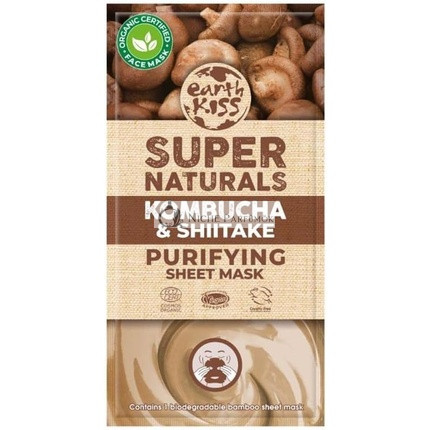Earth Kiss Super Naturals Purifying Kombucha and Shiitake Sheet Mask