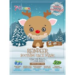   7th Heaven Winter Wonderland Reindeer Facial Sheet Mask Infused with Blueberry