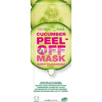 Fab Face Food Cucumber Peel-Off Mask Deep Cleansing 8ml