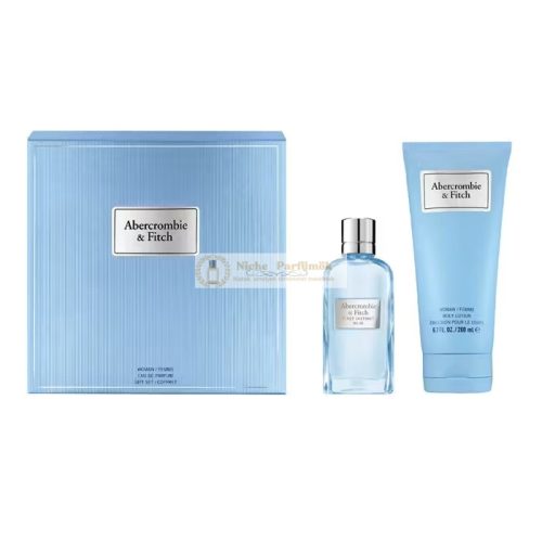 Abercrombie & Fitch First Instinct Blue Set 50ml EdP and 100ml Body Lotion - New
