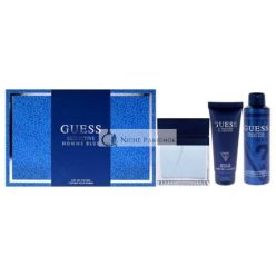   Seductive Homme Blue by Guess for Men Gift Set 4 Piece 3.4oz EDT Spray 6oz Deodorant