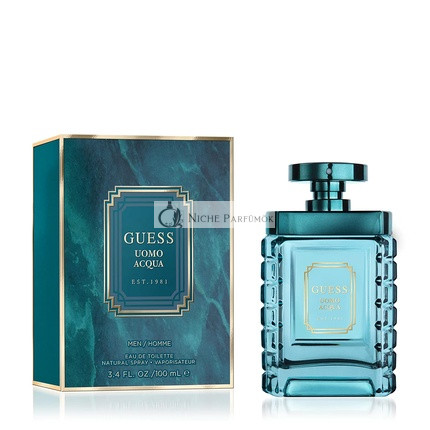 GUESS Uomo Acqua Eau de Toilette Cologne Spray For Men 3.4 Fl. Oz.