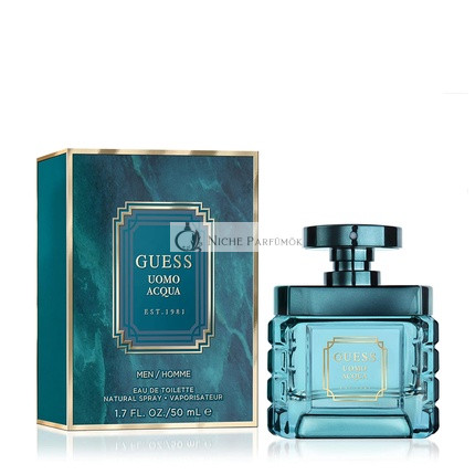 GUESS Uomo Acqua Eau de Toilette Cologne Spray For Men 1.7 Fl. Oz.