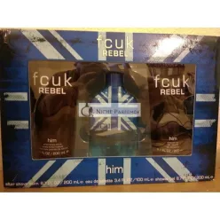 FCUK Rebel Him 100ml EDT Gift Set