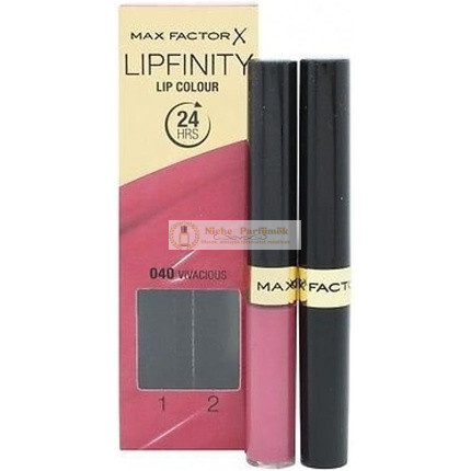 Max Factor Lipfinity Lip Colour, 040 Vivacious, 2.3ml/1.9g