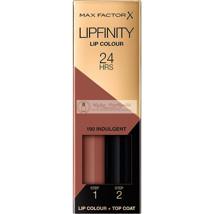 Max Factor Lipfinity Long-Lasting Two Step Lipstick 190 Indulgent 4.2g