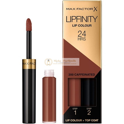 Max Factor Lipfinity Lip Color 2-Step Lipstick - 200 Caffeinated 4ml