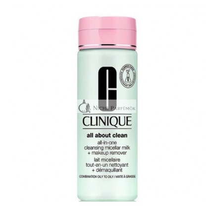 Clinique All About Clean All-In-One Cleansing Micellar Milk and Makeup for Combination to Oily Skin Women 6.7 oz