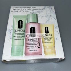   Clinique 3 Step Skincare System Travel Size Set Type 2 Combination/Oily