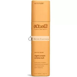   ATTITUDE Oceanly Night Cream Stick EWG Verified Plant and Mineral-Based Ingredients Vegan Skin Care Products PHYTO GLOW Unscented 30 grams