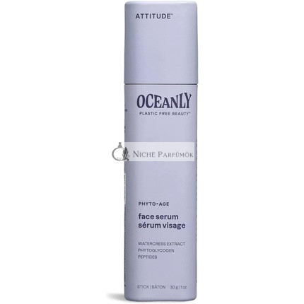 ATTITUDE Oceanly Face Serum Stick EWG Verified Plastic-free Plant and Mineral-Based Ingredients Vegan Skin Care Products PHYTO AGE Unscented 30 grams