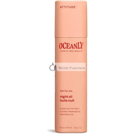 ATTITUDE Oceanly Night Oil Stick EWG Verified Plant and Mineral-Based Ingredients Vegan Skin Care Products PHYTO OIL Unscented 30 grams