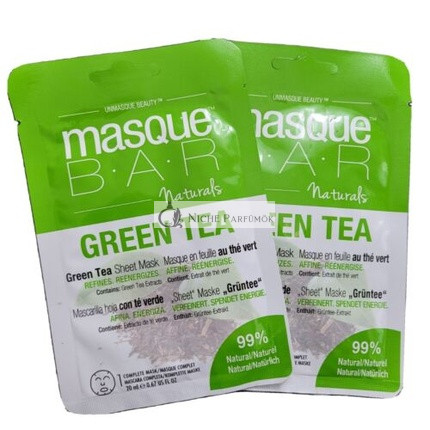 Mask Bar 99% Naturals Green Tea Sheet Mask 0.67