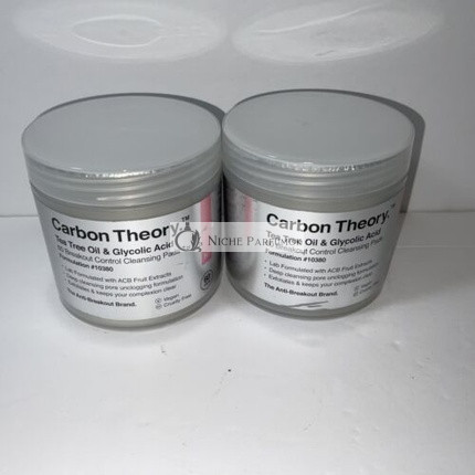 Carbon Theory Tea Tree Oil and Glycolic Acid Breakout Control Cleansing 60 Pads